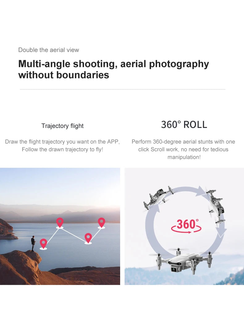 4DRC V9 Drone 4K Professinal With 1080P Wide Angle Dual HD Camera WIFI FPV Height Hold RC Helicopter Foldable Quadrotor Toy Gift