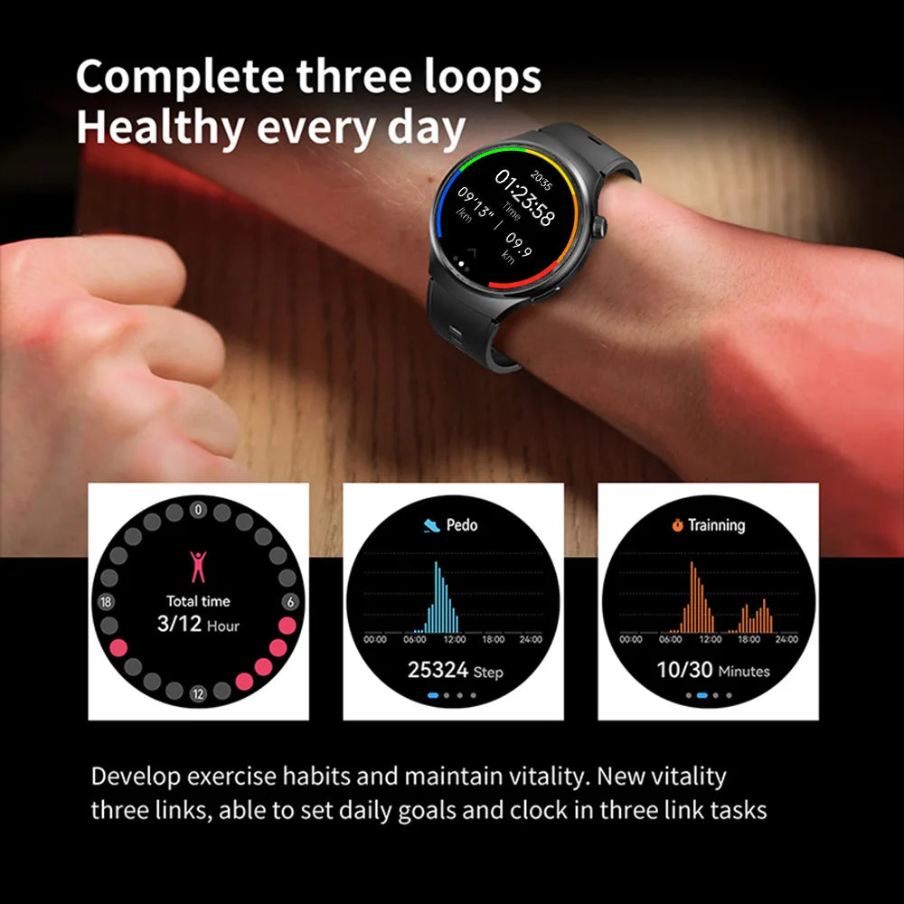 2025 Watch Smartwatch Wemon 1.52” HD Bluetooth Call Offers Today Gift For Men Health Tracking Watches Smart Hombre Business New