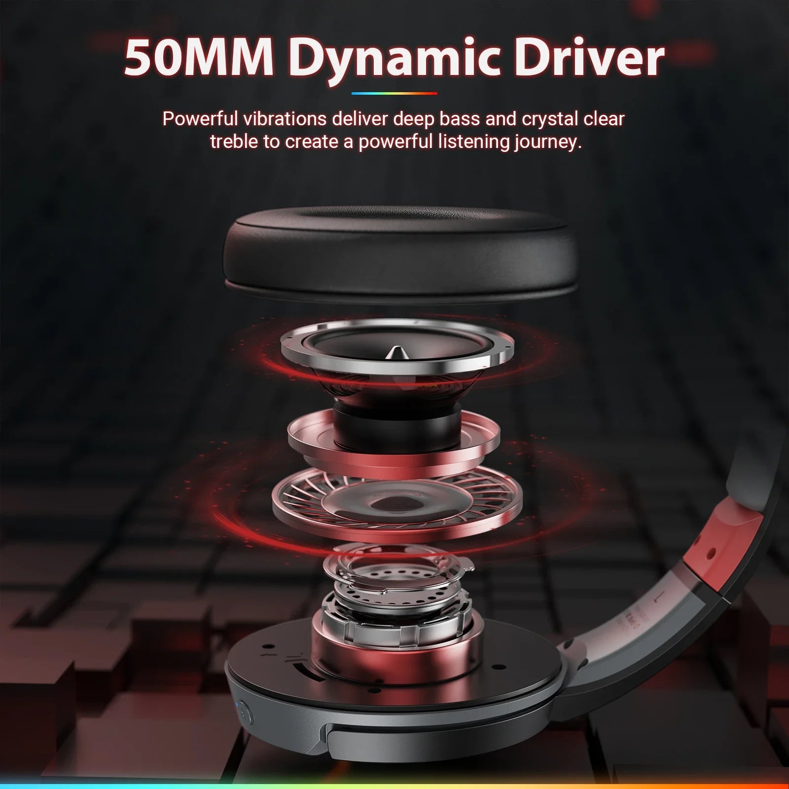 NUBWO Wireless Gaming Headsets Gamer with Dual Microphone for PS5 PS4 PC Mobile Switch 2.4GHz Bluetooth Wireless Headphones