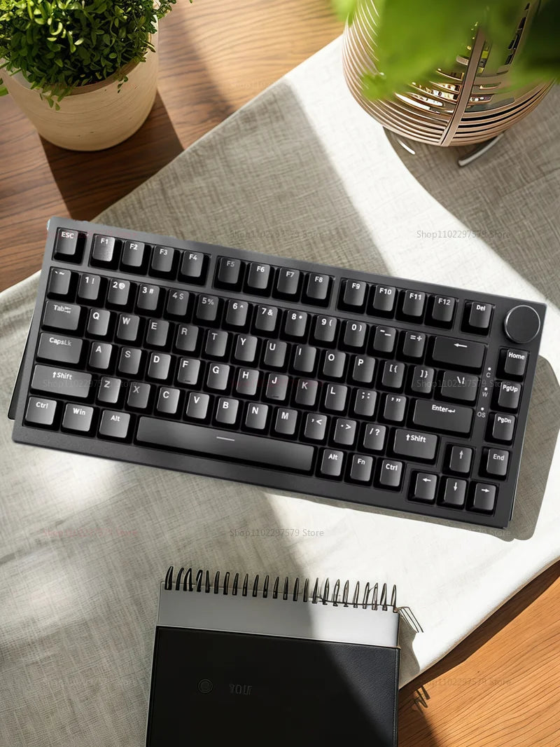 AK820 Wired Mechanical Gaming Keyboard 75 Compact Layout Hot Swappable RGB Backlit Esports Keyboard for PC Laptop Windows Mac