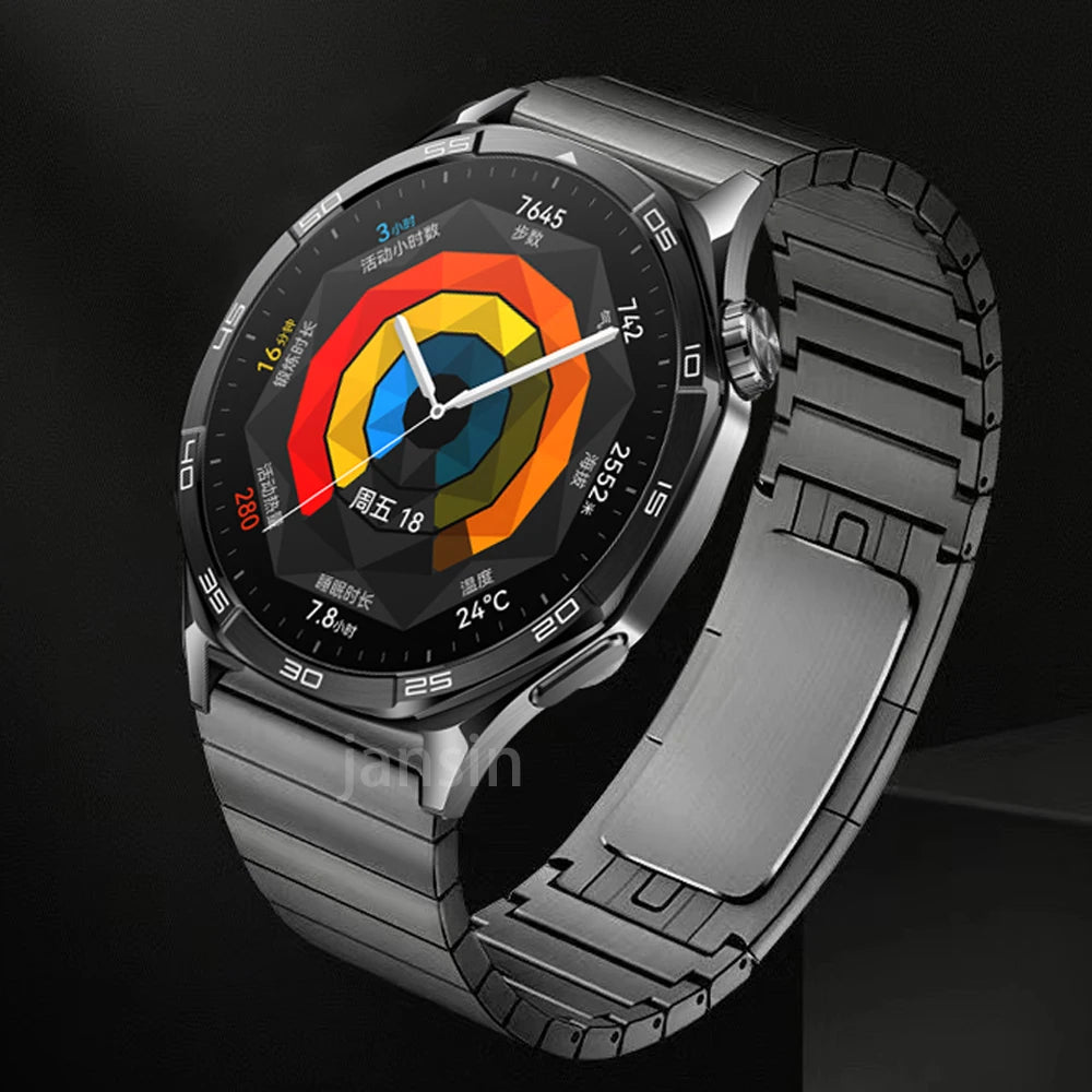 For Huawei Watch GT5 pro 46mm Stainless Steel Band Business Wristband Correa For Huawei Watch GT5 46mm Metal Bracelet Strap