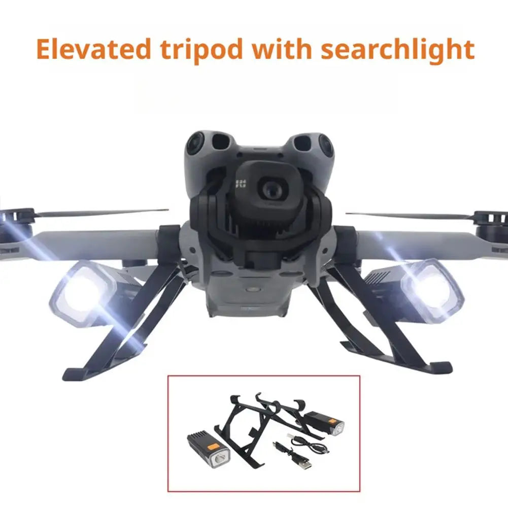 ﻿Landing Gear For DJI Mini 5 Pro Height Increasing Tripod Dual Light Searchlight Night Flight Lighting Drone Accessories