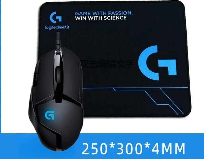 Logitech G402 Mouse with Ultra-comfortable and Cool-looking Mouse Pad for Gaming Fun, Ultra-practical Set.
