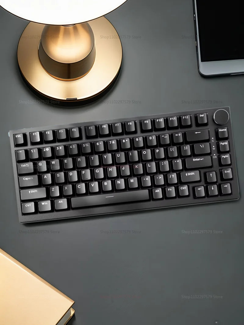 AK820 Wired Mechanical Gaming Keyboard 75 Compact Layout Hot Swappable RGB Backlit Esports Keyboard for PC Laptop Windows Mac