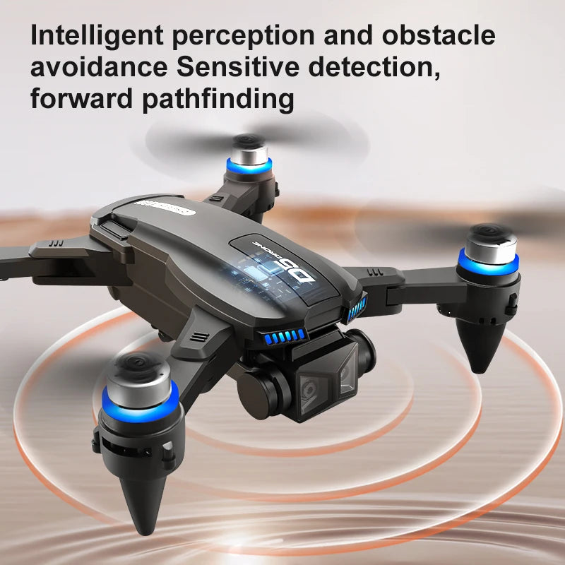 2025 D5 Drone 8K Dual Camera HD Remote Control Quadcopter With Obstacle Avoidance For Aerial Photography RC Drone Gift For Girls