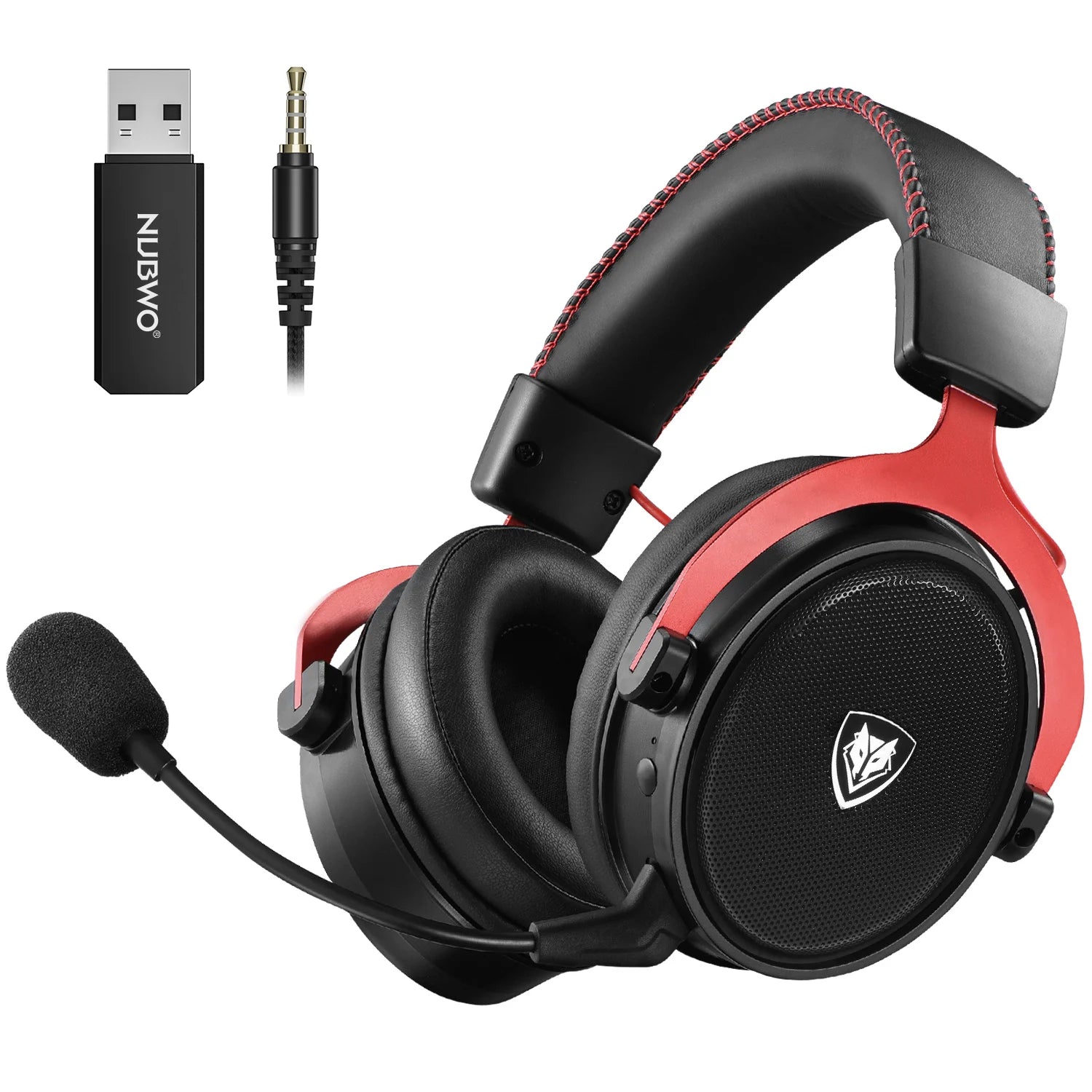 NUBWO Dual Gaming Headset 2.4G DongleUSB Bluetooth 5.3 Technology With Noise Canceling Microphone For PS5 PS4 PC Mobile Switch ﻿