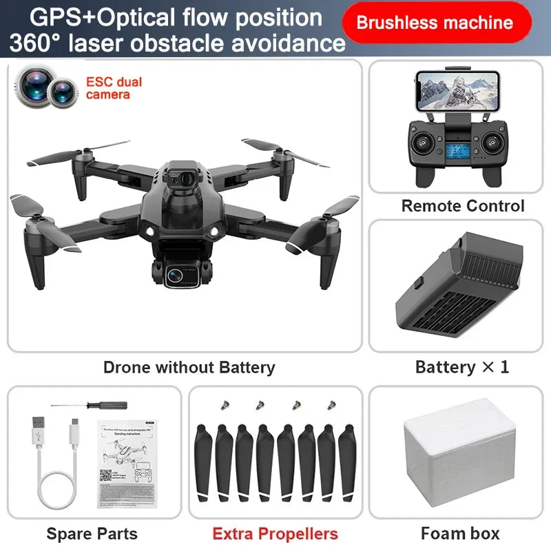 L900 Pro SE GPS Drone Profesional 4K HD 5G WIFI FPV Camera Quadcopter With Brushless Motor RC Mini Drones Children Toys Gift