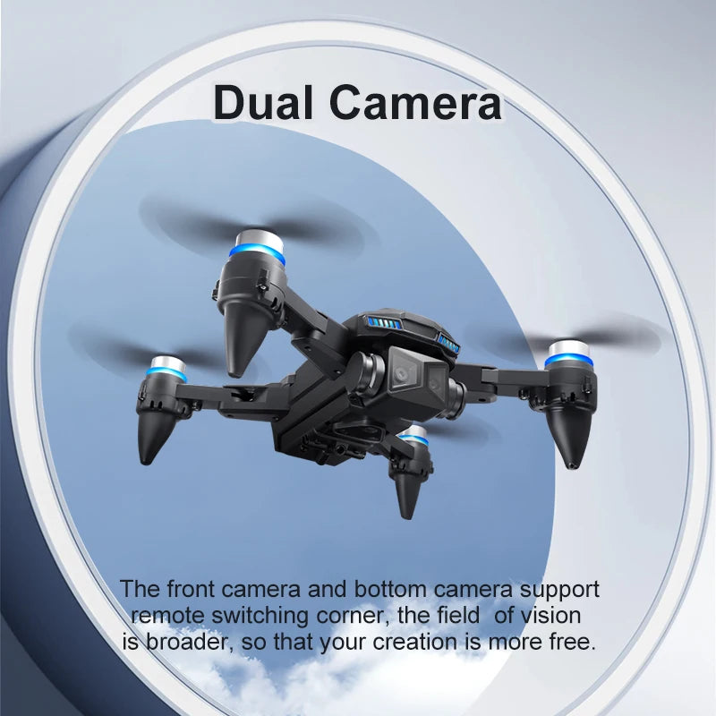 2025 D5 Drone 8K Dual Camera HD Remote Control Quadcopter With Obstacle Avoidance For Aerial Photography RC Drone Gift For Girls