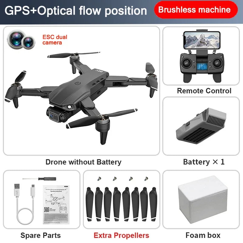 L900 Pro SE GPS Drone Profesional 4K HD 5G WIFI FPV Camera Quadcopter With Brushless Motor RC Mini Drones Children Toys Gift