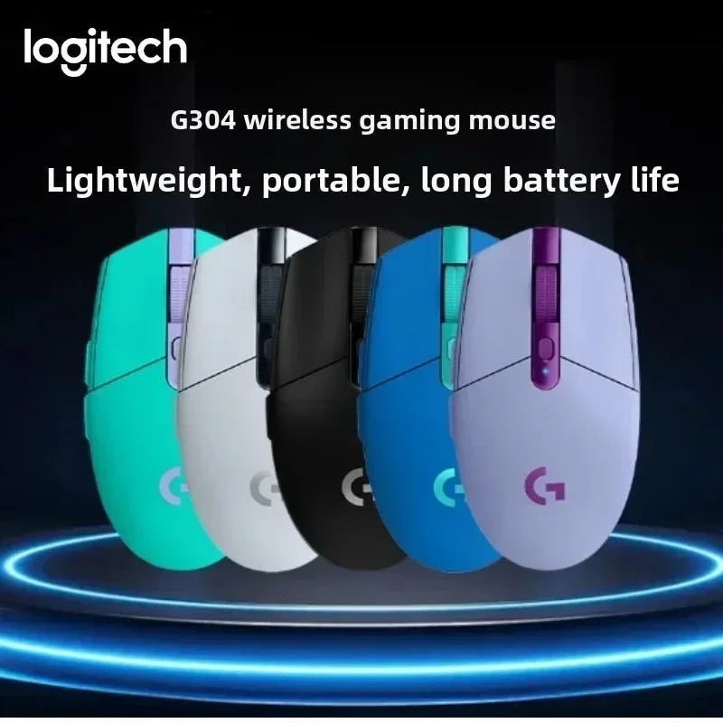 Original Logitech G304 Ligthspeed Wireless Gaming Mouse, Hero 12K Sensor, 12000DPI, 6 Programmable Buttons, Compatible PC MacOS