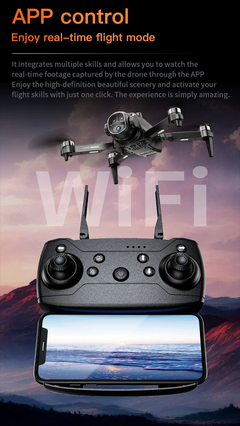 H21 Drone with VR Glasses 4K High-Definition Camera Brushless Motor RC Quadcopter optical flow dron aerial photography aircraft