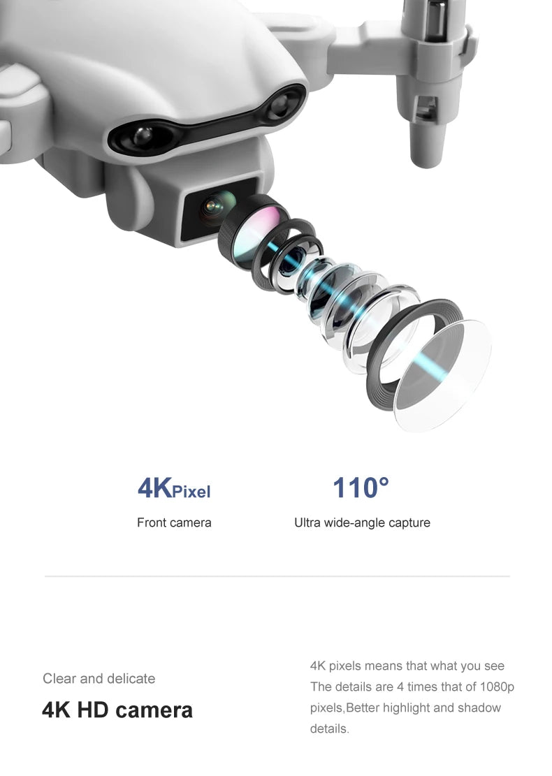 4DRC V9 Drone 4K Professinal With 1080P Wide Angle Dual HD Camera WIFI FPV Height Hold RC Helicopter Foldable Quadrotor Toy Gift