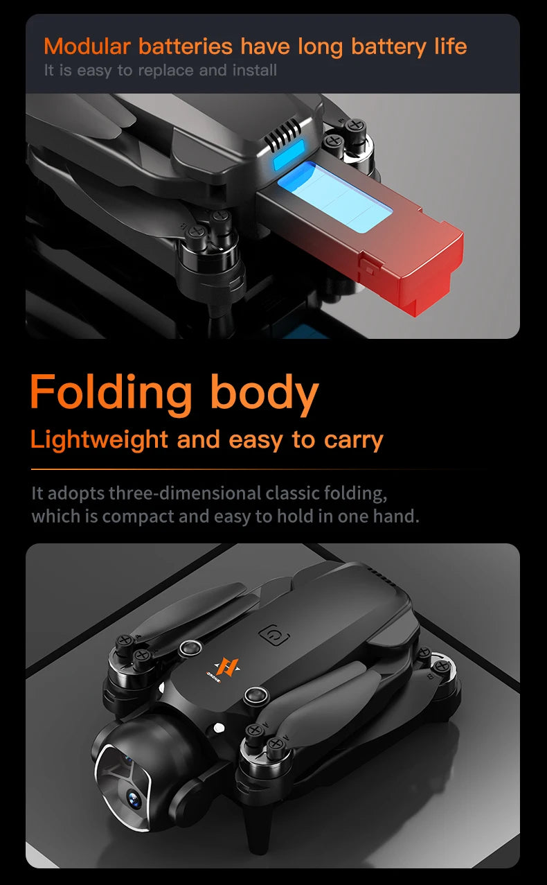 H21 Drone with VR Glasses 4K High-Definition Camera Brushless Motor RC Quadcopter optical flow dron aerial photography aircraft