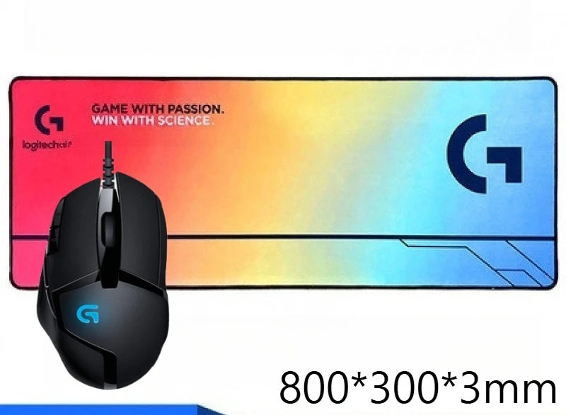 Logitech G402 Mouse with Ultra-comfortable and Cool-looking Mouse Pad for Gaming Fun, Ultra-practical Set.