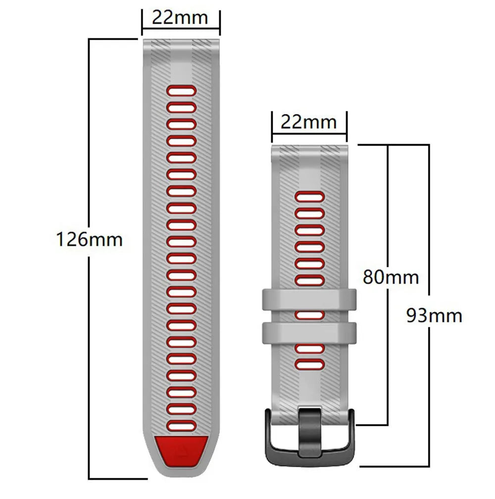22mm Watchband For Garmin Forerunner 965 Watch Strap Silicone Bracelet Forerunner 945 935 745 Wristbands Replacement Correa Belt