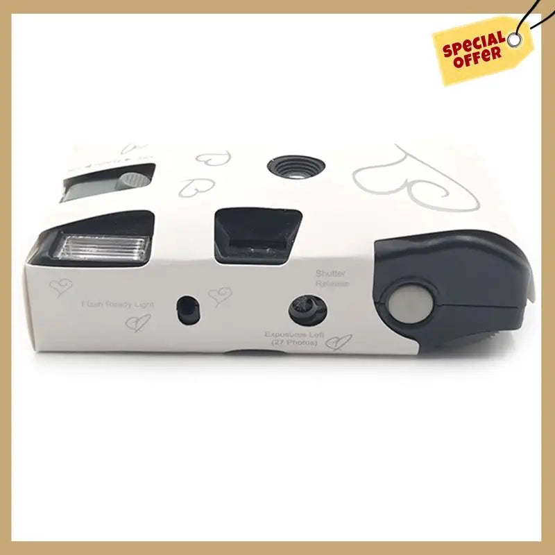 35Mm Disposable Film Camera With Flash Single Use Once Pictures Tool Wedding Bulk Travel Camp Party Supplies 16 Photos-WMAN