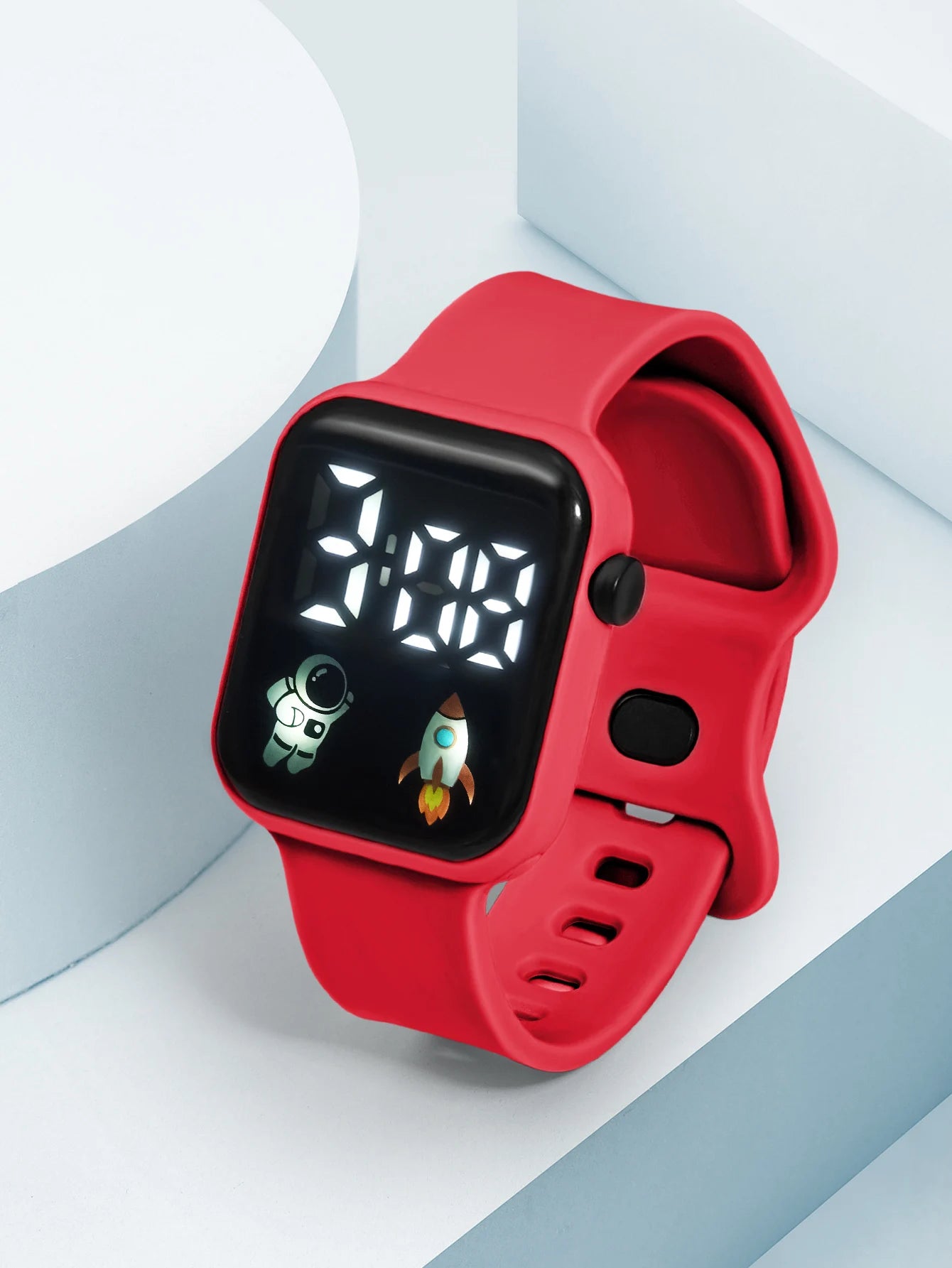 New Student Smart Watch Men's and Women's Astronaut Rocket Touch Screen Sports Electronic Watch Children's Festival Gift