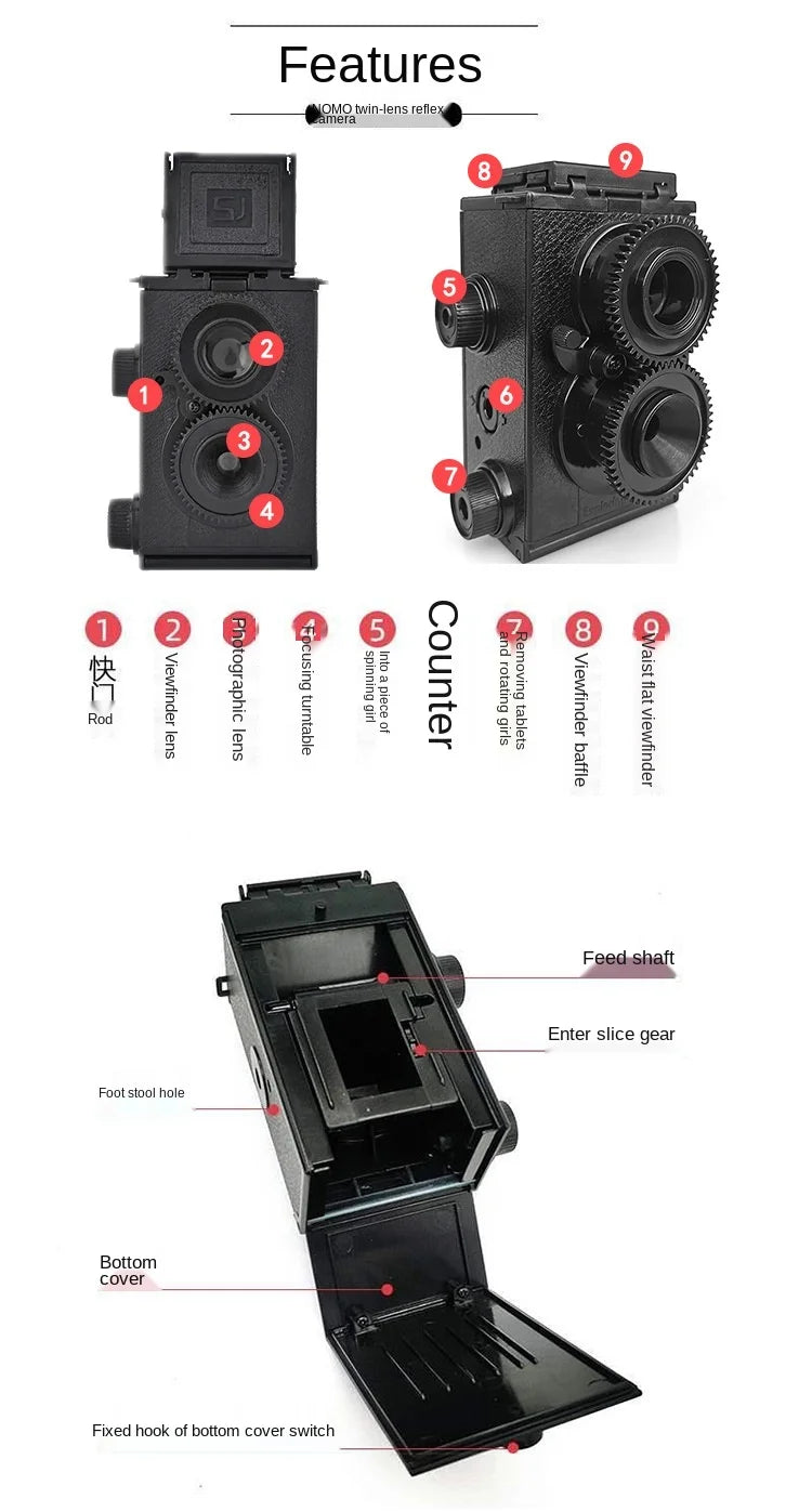 XFILM Dual-Reflective Camera 135MM Film Camera Spot Camera Retro Nostalgic Photography Hobby Assembly Of Point-And-Shoot Camera