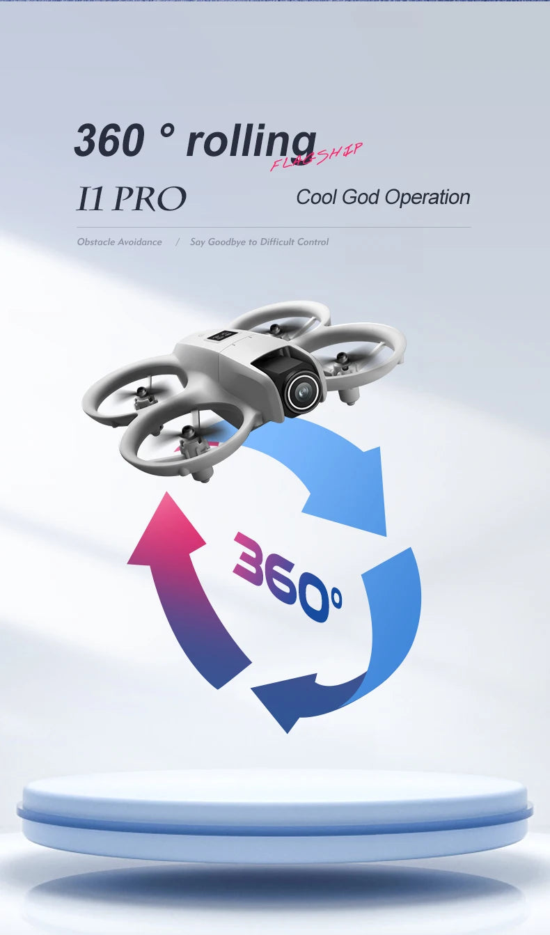 NEW Original I1 PRO Drone 4K Professional HD Aerial Photography Remote Control Aircraft HD Dual Camera  Quadcopter Toys