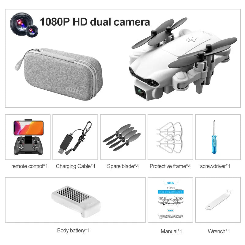 4DRC V9 Drone 4K Professinal With 1080P Wide Angle Dual HD Camera WIFI FPV Height Hold RC Helicopter Foldable Quadrotor Toy Gift