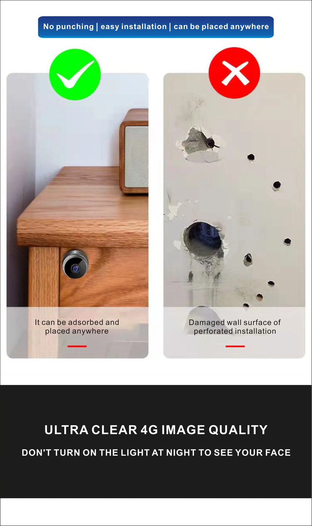 A9 Camera WiFi HD Voice Recorder Wireless Mini Camera Video Surveillance Network Camera Smart Home Video Surveillance