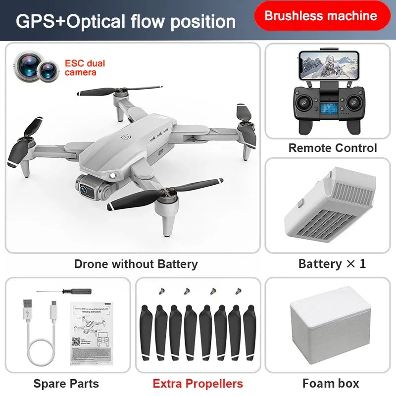 L900 Pro SE GPS Drone Profesional 4K HD 5G WIFI FPV Camera Quadcopter With Brushless Motor RC Mini Drones Children Toys Gift
