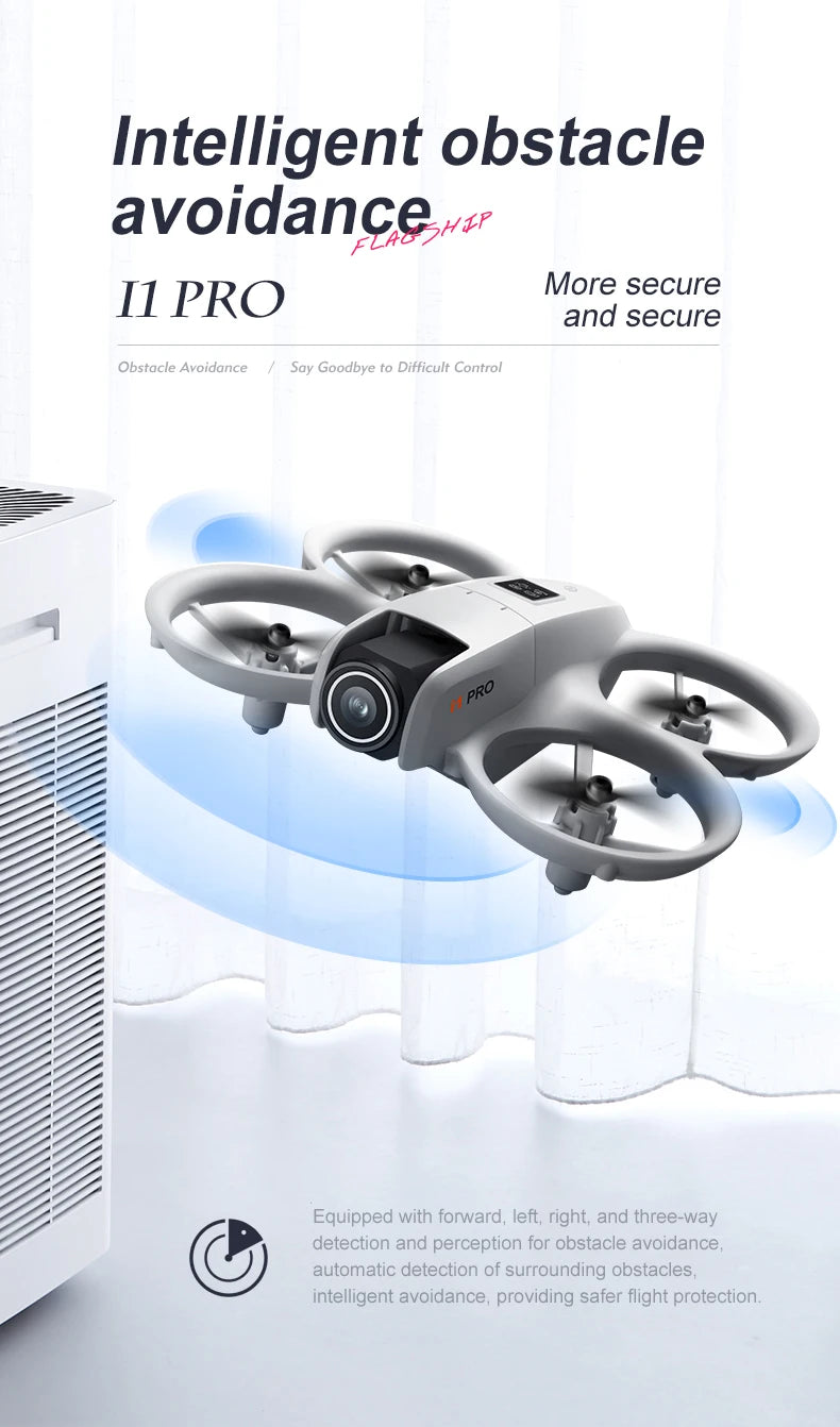 NEW Original I1 PRO Drone 4K Professional HD Aerial Photography Remote Control Aircraft HD Dual Camera  Quadcopter Toys