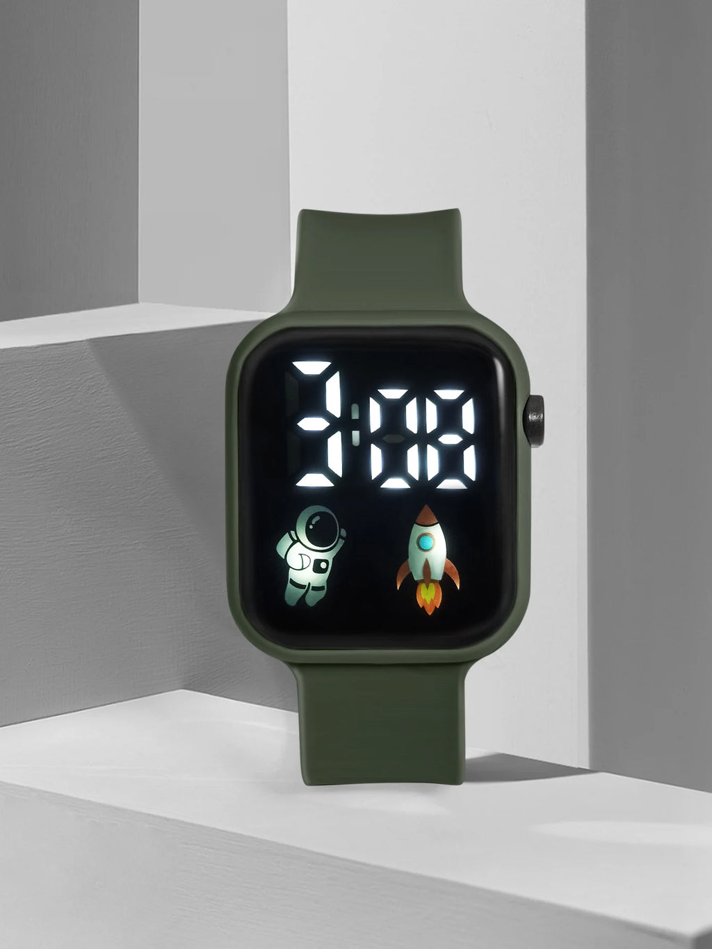 New Student Smart Watch Men's and Women's Astronaut Rocket Touch Screen Sports Electronic Watch Children's Festival Gift