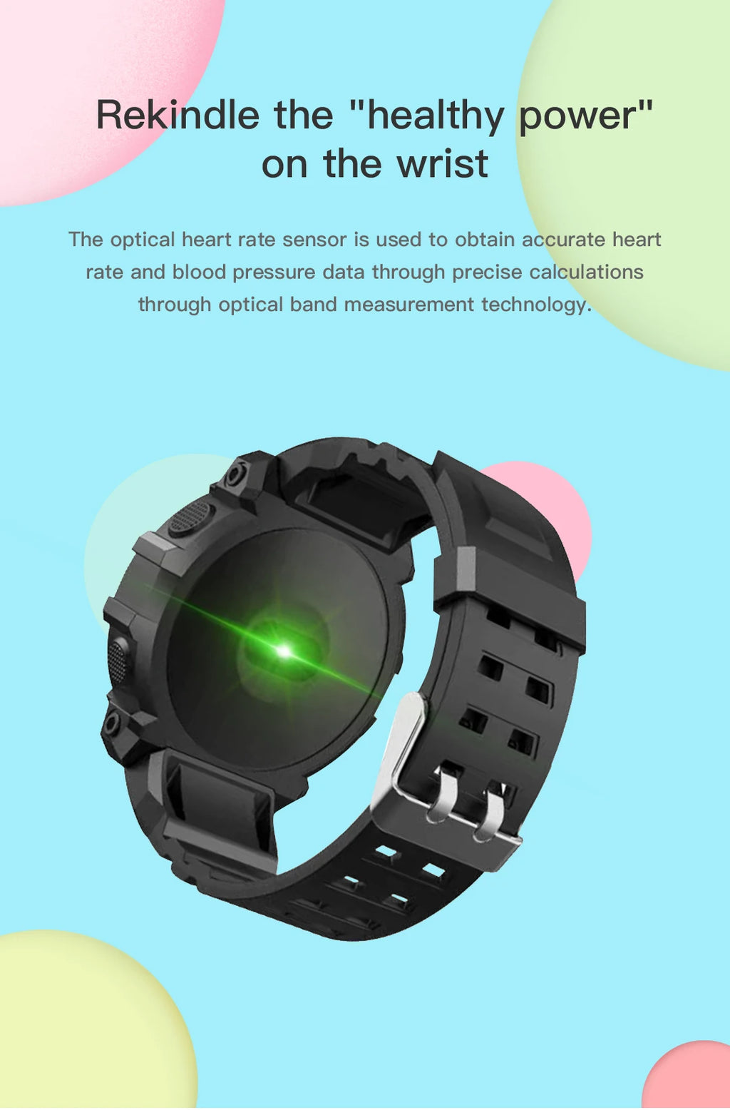 New Smart watch Men Women Heart Rate Blood Pressure Monitoring Bluetooth Smartwatch Fitness Tracker Watch Sport For Android Ios