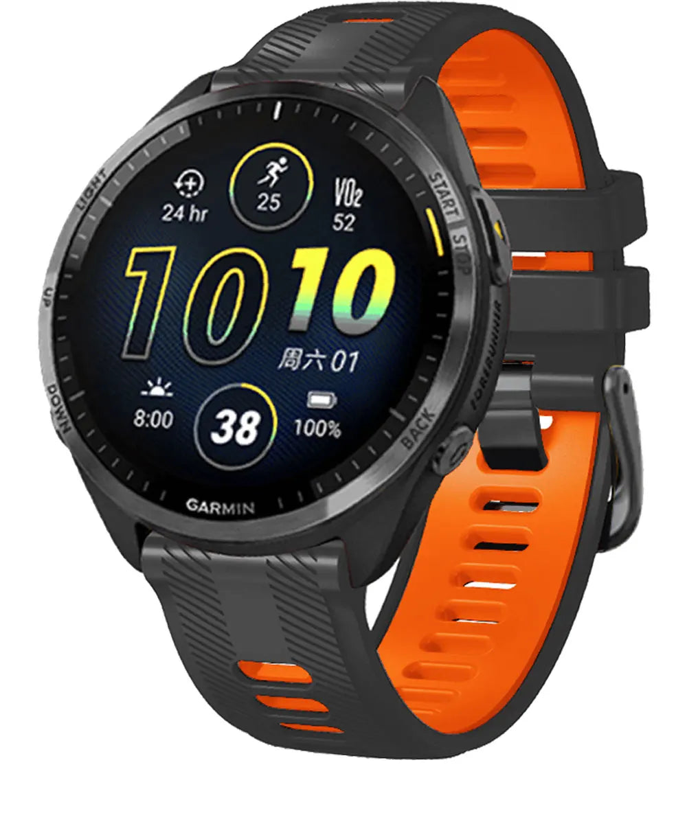 22mm Watchband For Garmin Forerunner 965 Watch Strap Silicone Bracelet Forerunner 945 935 745 Wristbands Replacement Correa Belt