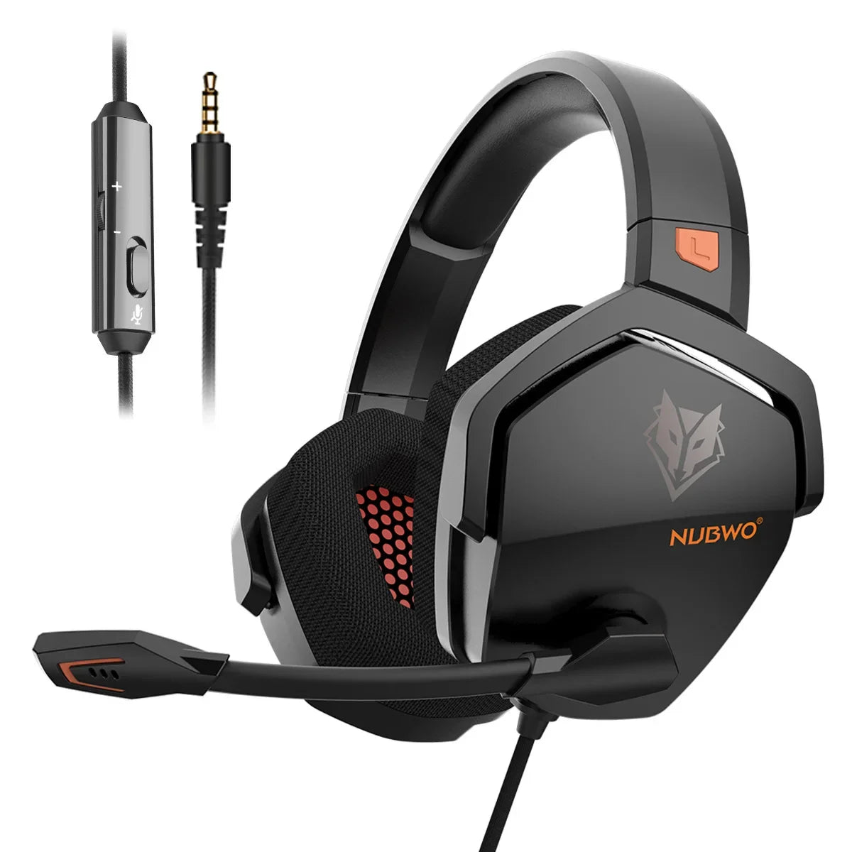NUBWO N16 Gaming Headset Noise Canceling Mic,Stereo Sound Wired Headphone for PS5, PS4, Xbox One, Switch, PC,Gamer Headset