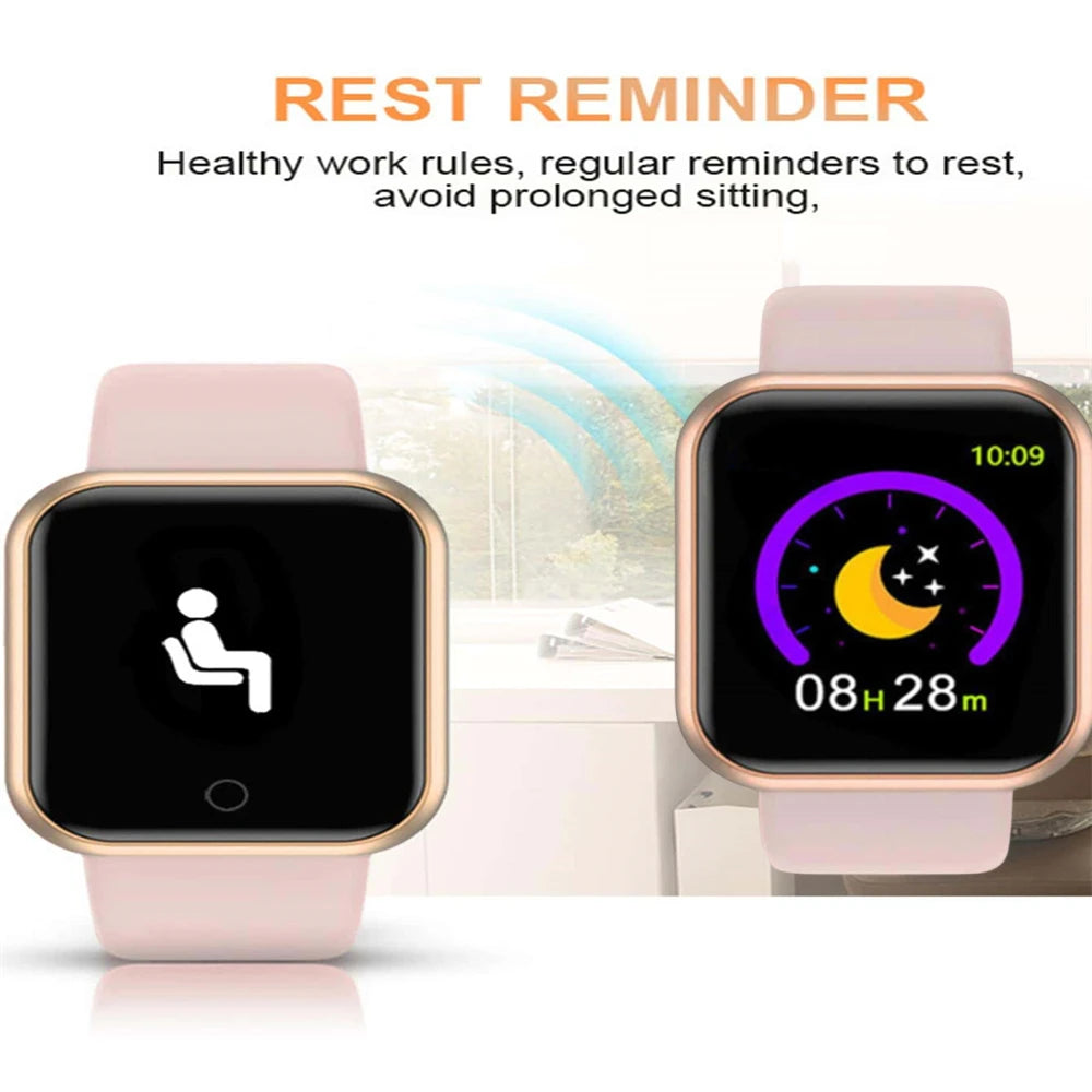 Smart Watch Sport Wristband Fitness Monitoring Track Heart Rate Call and Message Remind Men Smartwatch Woman 116 Plus Clock D13