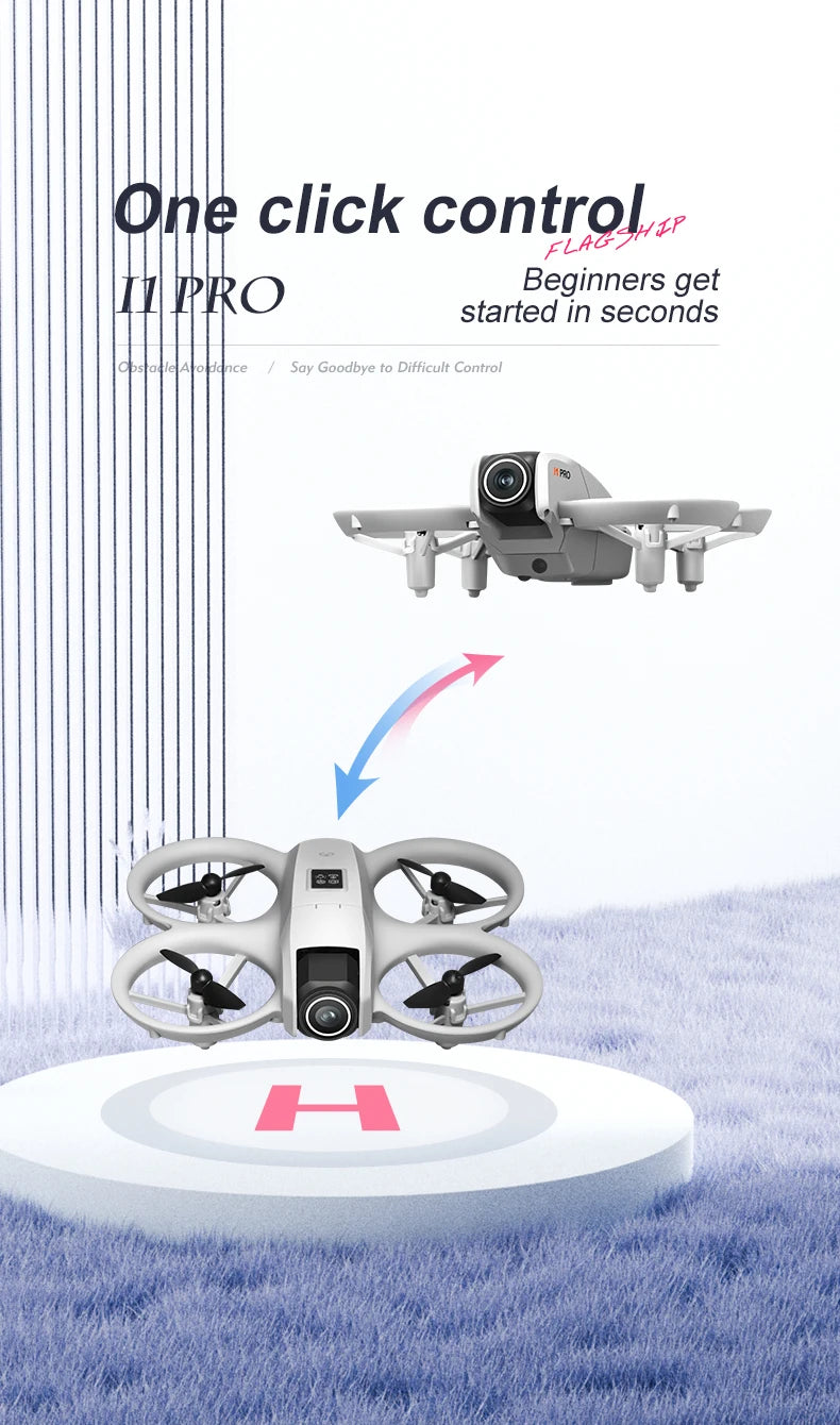 NEW Original I1 PRO Drone 4K Professional HD Aerial Photography Remote Control Aircraft HD Dual Camera  Quadcopter Toys