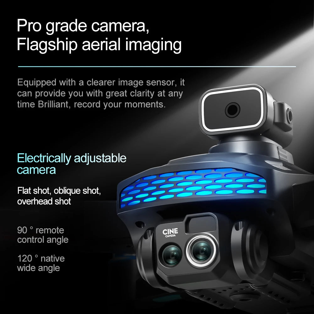 M6 RC Drone 8K HD Camera Professional Quadcopter With Screen FPV Remote Control Drone Toys For Beginners Gifts Indoor Outdoor