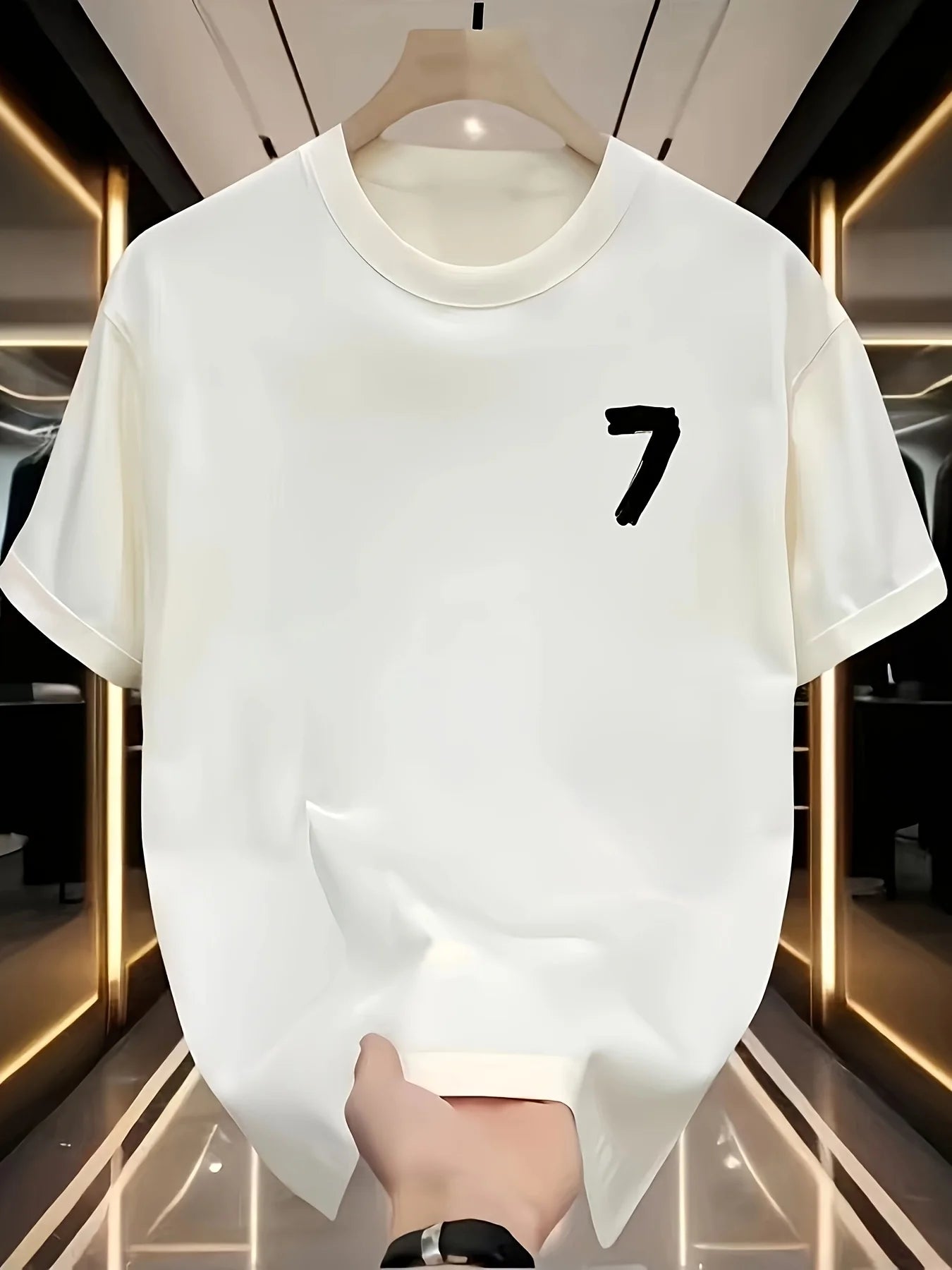 Men's summer 100% pure cotton fashionable casual sports loose fashion pattern printed round neck short sleeved T-shirt top