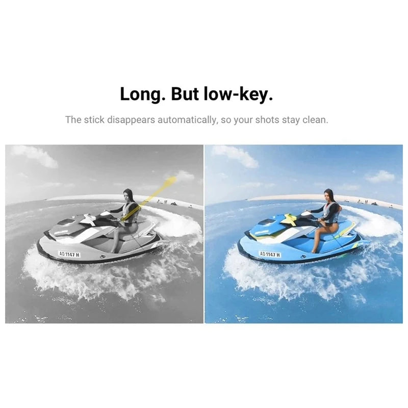 XB-For 360X4 3Meters Carbon Fiber Selfie Stick Invisible Sports Camera Telescopic Portable Recording Extension Stick