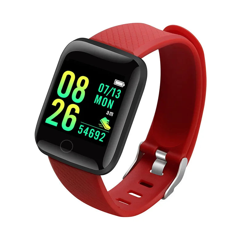 Smart Watch Sport Wristband Fitness Monitoring Track Heart Rate Call and Message Remind Men Smartwatch Woman 116 Plus Clock D13