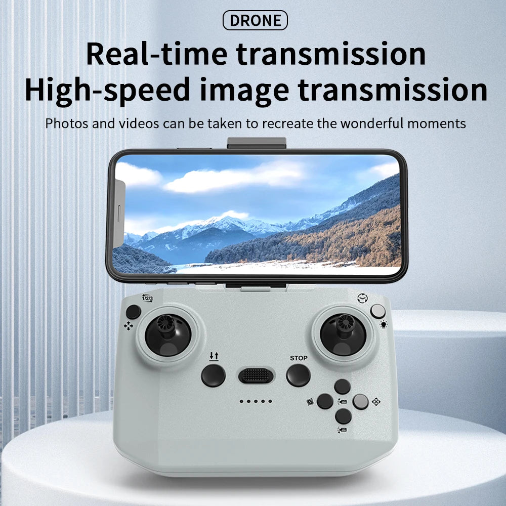 V2 Mini RC Drone 8K Professinal Wide Electric adjustment 180° HD Camera Foldable Intelligent Obstacle Avoidance Brushless Drone