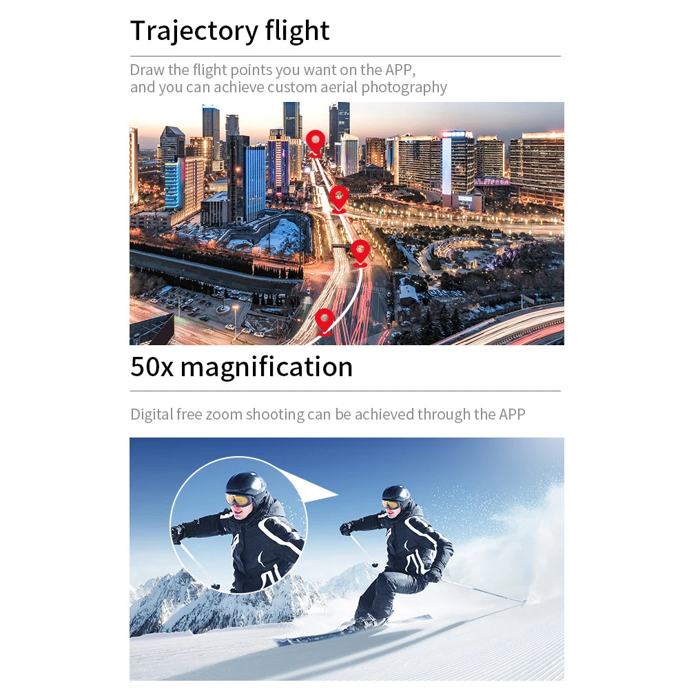 V2 Mini RC Drone 8K Professinal Wide Electric adjustment 180° HD Camera Foldable Intelligent Obstacle Avoidance Brushless Drone