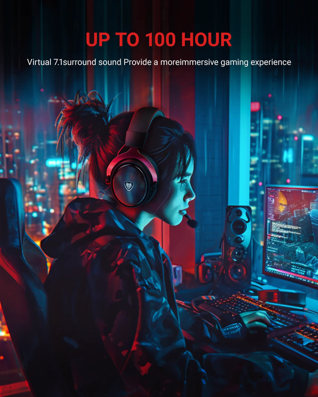 NUBWO Dual Gaming Headset 2.4G DongleUSB Bluetooth 5.3 Technology With Noise Canceling Microphone For PS5 PS4 PC Mobile Switch ﻿