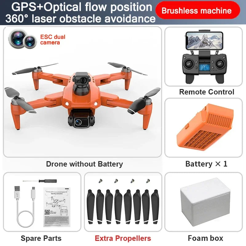 2024 L900 PRO MAX Drone 4K Professional HD Dual Camera Brushless Foldable Quadcopter GPS 5G WIFI RC Aerial Mini Drones Toys