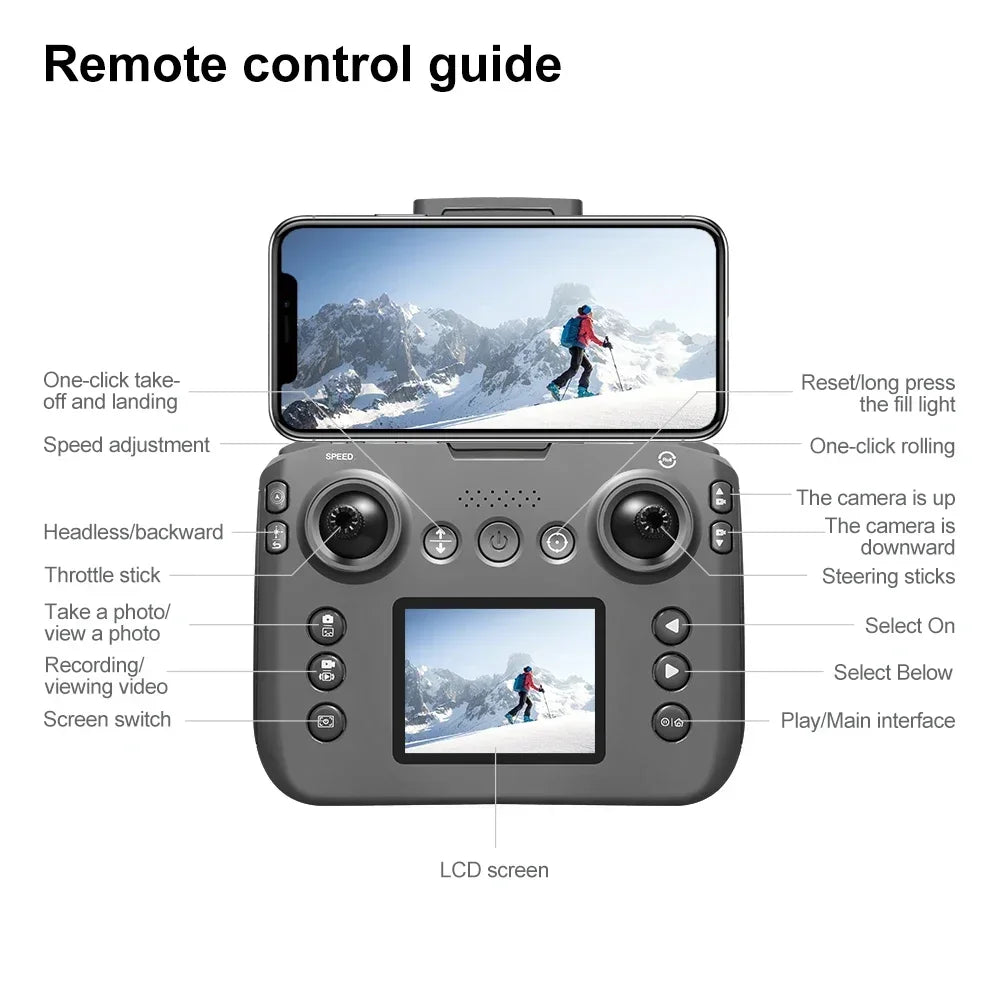 NEW V666 Drone For Xiaomi 8K Professional WIFI 5G Dron Obstacle Avoidance Brushless Altitude Headless Mode RC Quadcopter  toys