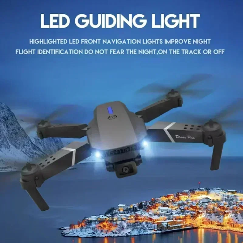 E88 Pro WiFi FPV Drone Wide Angle HD 4K 1080P Camera Height Hold RC Foldable Quadcopter Helicopter Toys Gift New