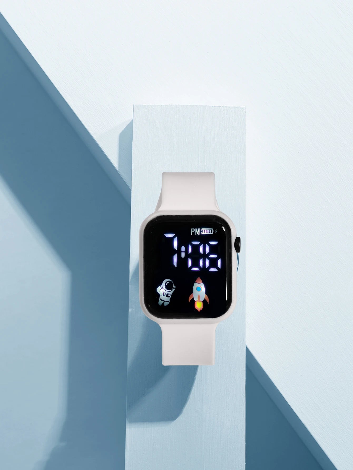 New Student Smart Watch Men's and Women's Astronaut Rocket Touch Screen Sports Electronic Watch Children's Festival Gift