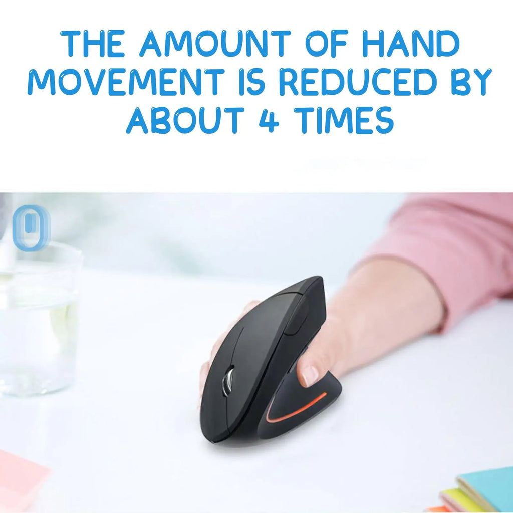 Ergonomic Vertical 2.4G Mute Mouse Wireless Computer Gaming Mice USB Optical DPI Mouse Right Left Hand For Laptop PC Desktop