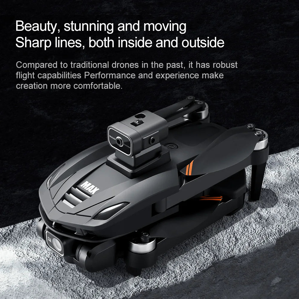 V168 MAX 8K GPS Drone Brushless Anti Drop Four Axis Long-Range Obstacle Avoidance Quadcopter Remote Controlled Aircraft Drone