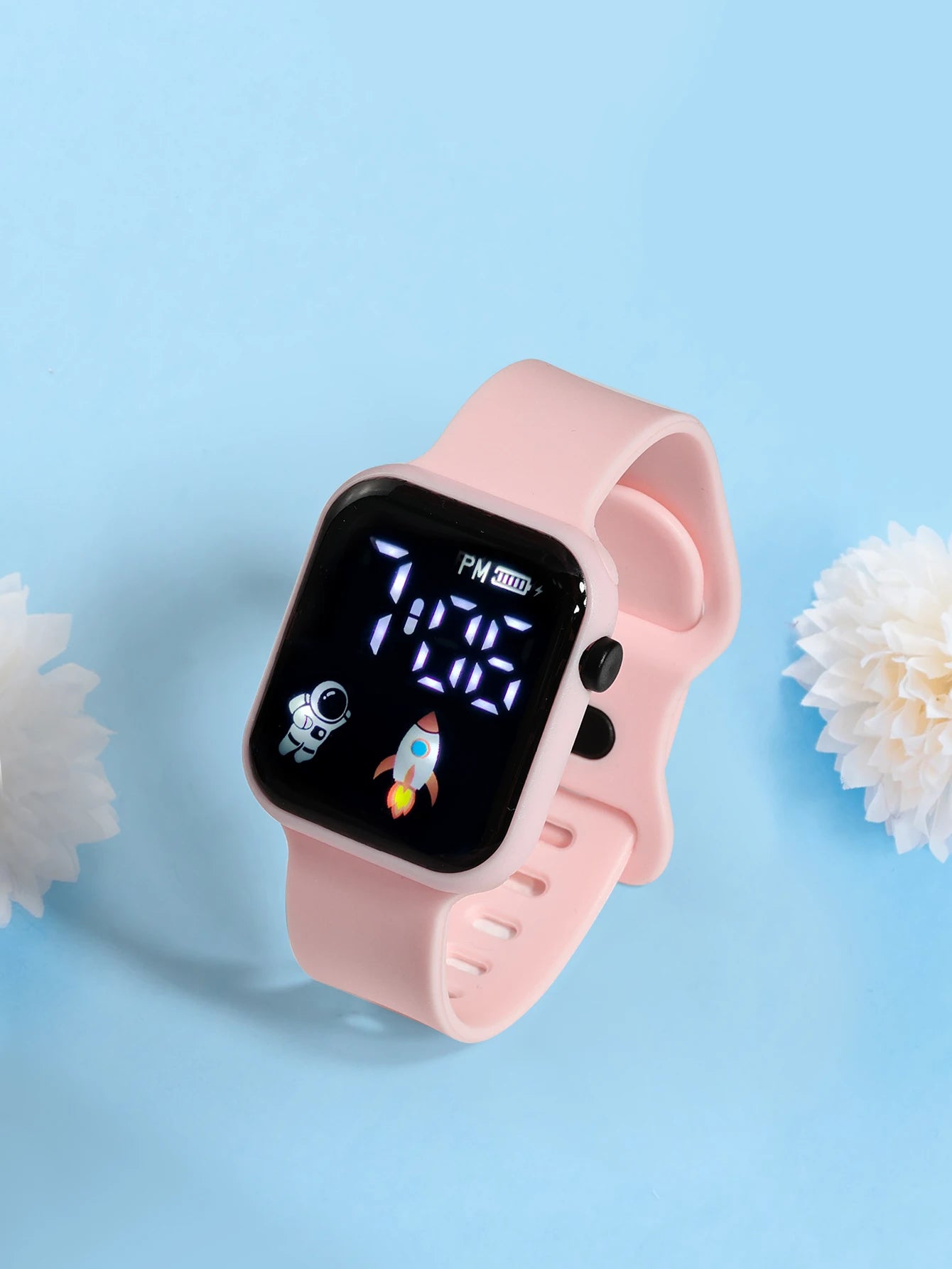 New Student Smart Watch Men's and Women's Astronaut Rocket Touch Screen Sports Electronic Watch Children's Festival Gift